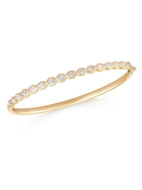 Shine Trendsetting 14K (or 18k upon request) Yellow Gold Diamond Bracelet